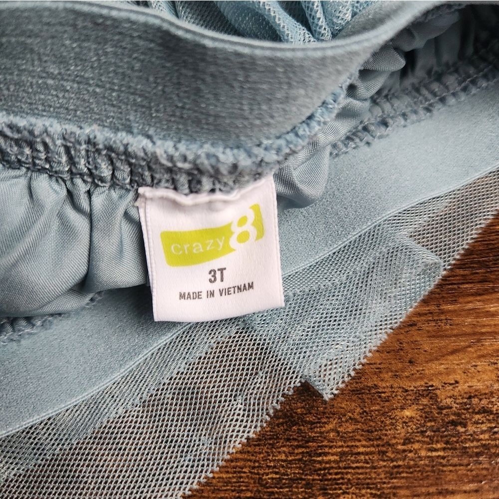 Girls Tulle‎ Tutu - Dusty Blue Size 3T - Picture 4 of 4